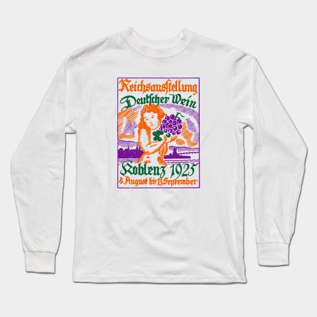 1925 German Wine Fair Long Sleeve T-Shirt by historicimage